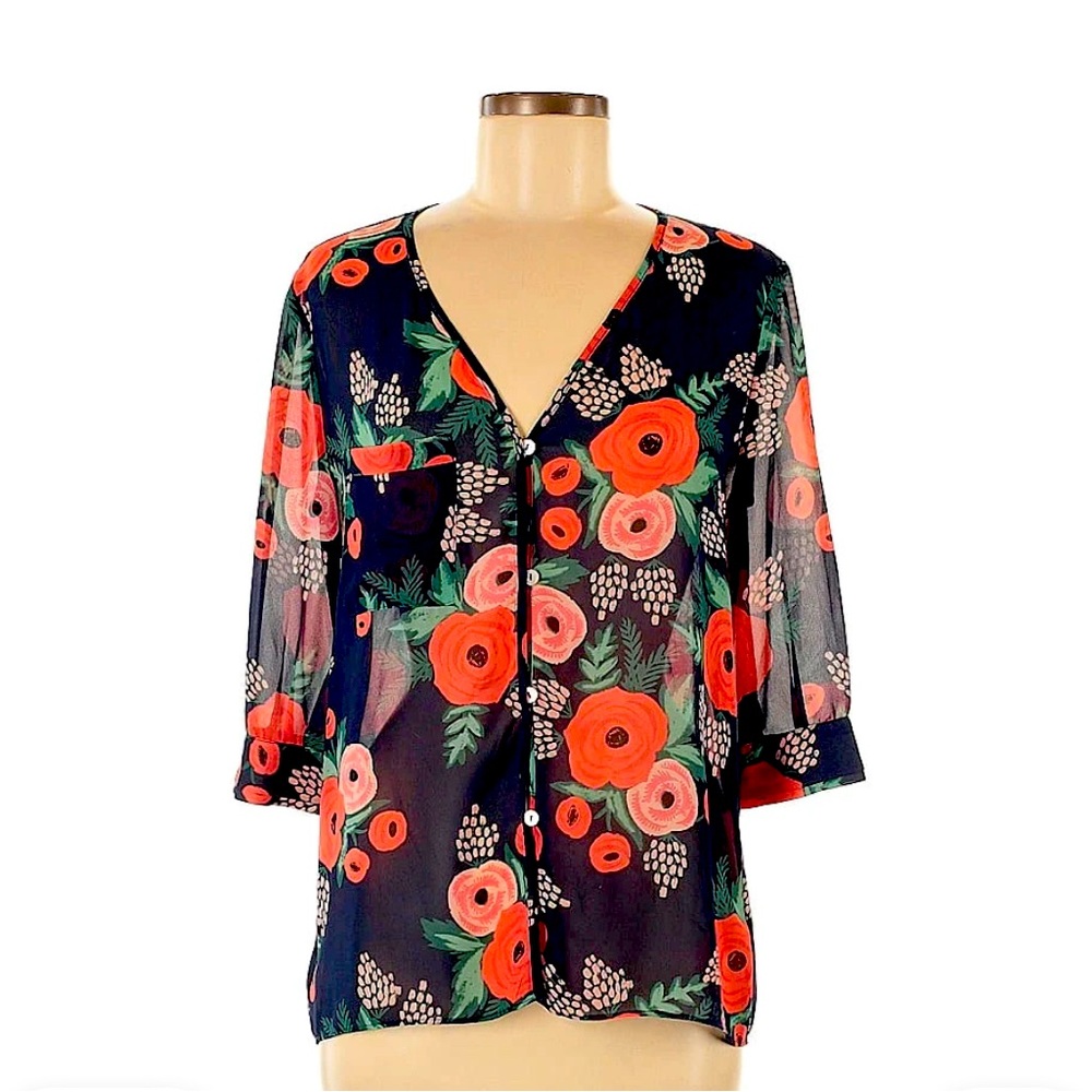 Rifle Paper Paper Crown blouse small